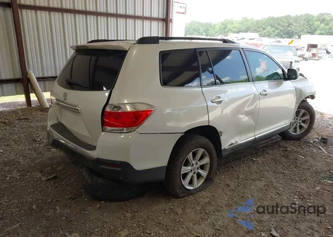 2013 Toyota Highlander Se V6 z USA, uszkodzony, nr VIN 5TDZK3EH7DS122679